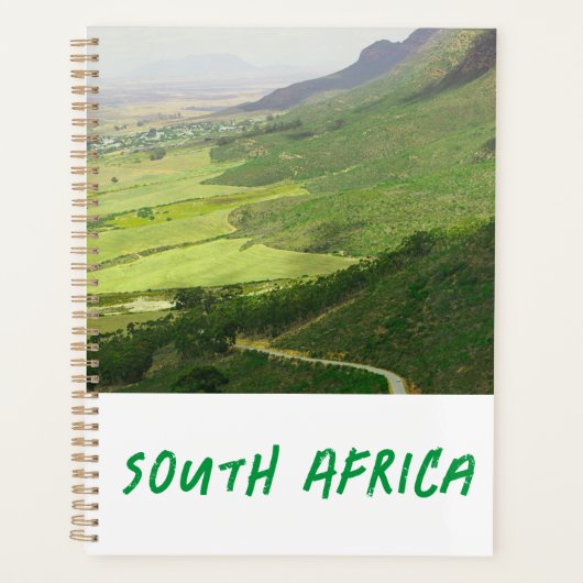 Swartland Mountains Fields Uitzicht South Africa Z Planner (Voorkant)