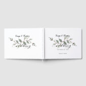 Swash Font Calligraphy Wedding Gastenboek (Volledig)
