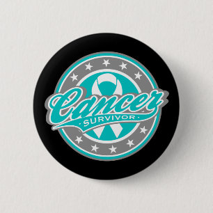 Swash Logo Cervicale kanker Overleving Ronde Button 5,7 Cm