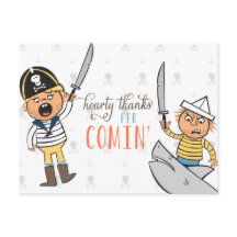 Swashbuckler Bedankt Briefkaart