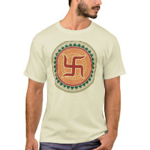 Swastika met de traditionele Indiase stijl Mandana