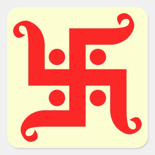swastika vierkante sticker (Voorkant)