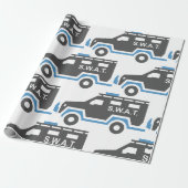 SWAT-auto Cadeaupapier (Uitgerold)