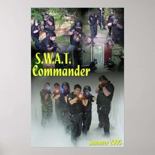 SWAT-commandant Poster (Voorkant)