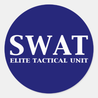 SWAT Elite Tactical Unit Gifts Ronde Sticker