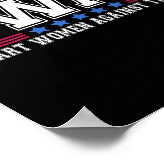 Swat slimme vrouwen tegen Trump grappige anti-Trum Poster (Hoek)