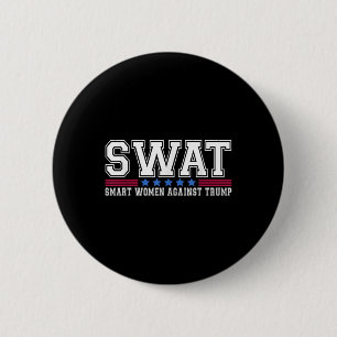 Swat slimme vrouwen tegen Trump grappige anti-Trum Ronde Button 5,7 Cm
