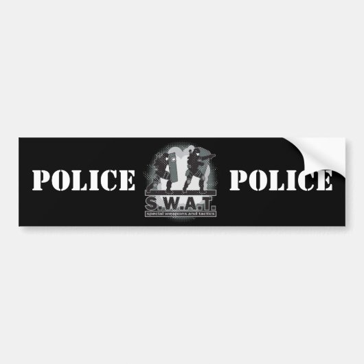 SWAT Team Entrance Bumpersticker (Voorkant)
