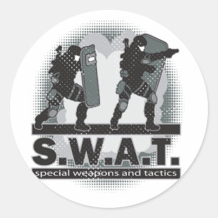 SWAT Team Entrance Ronde Sticker