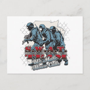 SWAT Team House Briefkaart