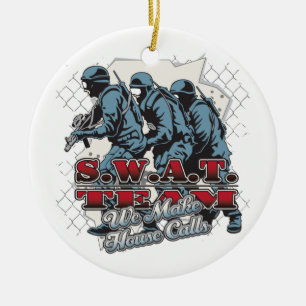 SWAT Team House Keramisch Ornament