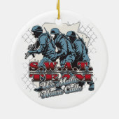 SWAT Team House Keramisch Ornament (Achterkant)