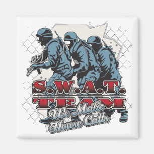 SWAT Team House Magneet