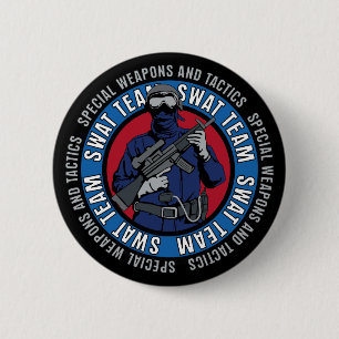 Swat Team Ronde Button 5,7 Cm