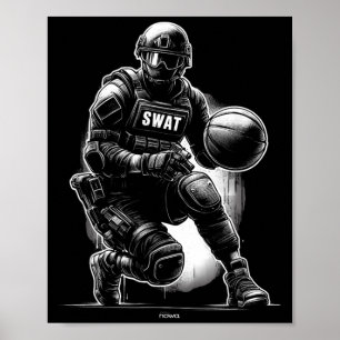 SWAT-team Speciaal Agent van de Militaire Politie Poster