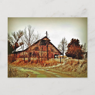 Swayback Barn Briefkaart