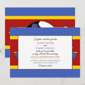 Swazi-vlag, vlag van het huwelijk van Eswatini Kaart (Voorkant / Achterkant)