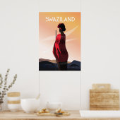 swaziland africa reisposter landschap natuur poster (Keuken)