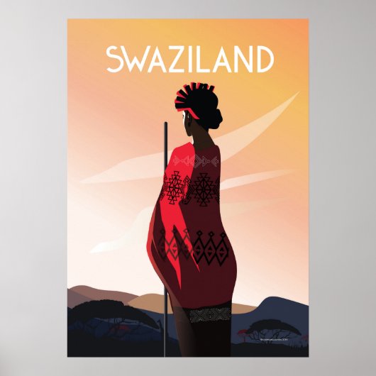 swaziland afrique poster voyage paysage nature (Devant)
