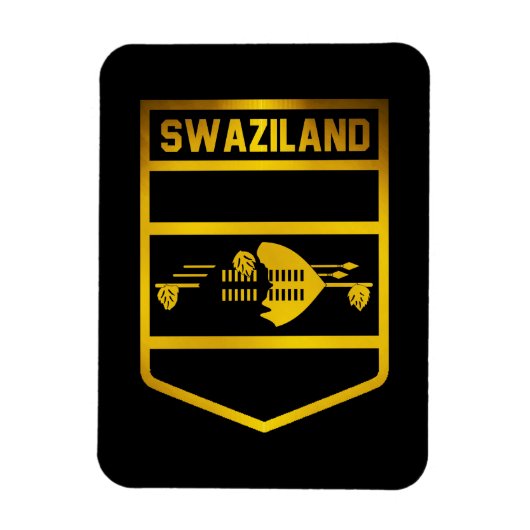 Swaziland Emblem Magneet (Verticaal)