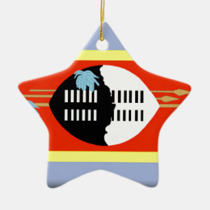 Swaziland Flag Keramisch Ornament
