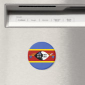 Swaziland Flag Magnet Magneet (Insitu (Vaatwasser))
