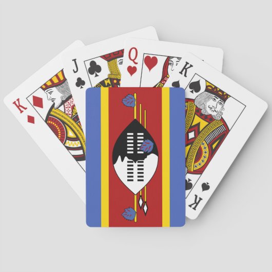 Swaziland Flag Pokerkaarten (Achterkant)