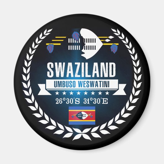 Swaziland Magneet (Voorkant)