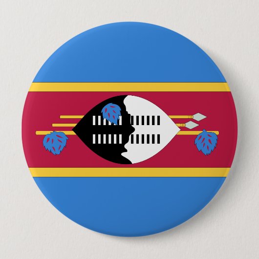 Swaziland Ronde Button 4,0 Cm (Voorkant)