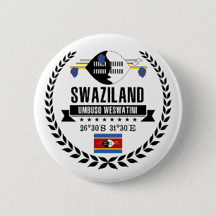 Swaziland Ronde Button 5,7 Cm