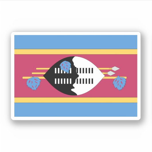 Swaziland Sticker (Voorkant)