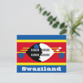 Swaziland-vlag Briefkaart (Staand voorkant)