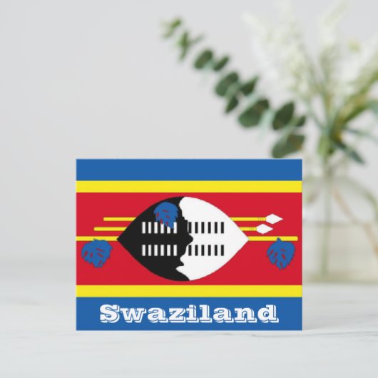 Swaziland-vlag Briefkaart (Staand voorkant)