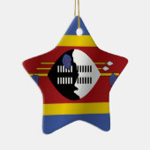 Swaziland-vlag Keramisch Ornament (Rechts)