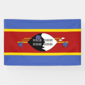 Swaziland-vlag Spandoek (Horizontaal)