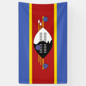 Swaziland-vlag Spandoek (Verticaal)