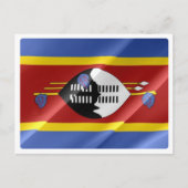 Swaziland - Waving Flag - Briefkaart (Voorkant)