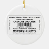 Sweaney Family Memorial Kerstversiering Keramisch Ornament (Achterkant)