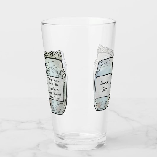 Swear Jar en Chicken Jar Glas (Links)