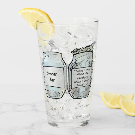 Swear Jar en Chicken Jar Glas (Voorkant ijs)