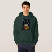 Sweat à capuche 2026 - Pullover vert forêt profond (Devant entier)