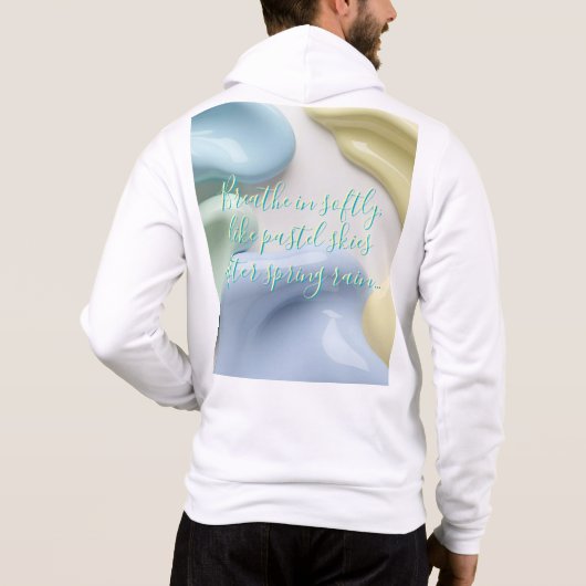 Sweat à capuche à fermeture éclair dans un graphiq (Dos)
