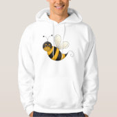 Sweat à capuche abeille souriante mignonne (Devant)