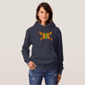 Sweat à capuche Alien Butterfly pour femme (Devant entier)
