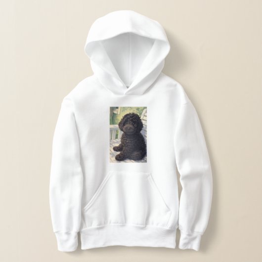 Sweat à capuche Anime Chiot Mignon pour Filles (Poser)