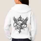 Sweat à capuche au blason d'oiseau gothique (Dos)
