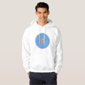 Sweat à capuche avec dessin de mandala dessiné à l (Devant entier)