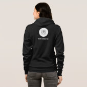Sweat à capuche avec logo de crête simple au dos (Dos entier)