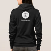 Sweat à capuche avec logo de crête simple au dos (Dos)