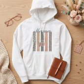 Sweat à capuche avec médaillon floral Mama - Perso